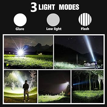 Amazon.co.jp: 充電式タクティカル LED 懐中電灯 90000 高ルーメン、超