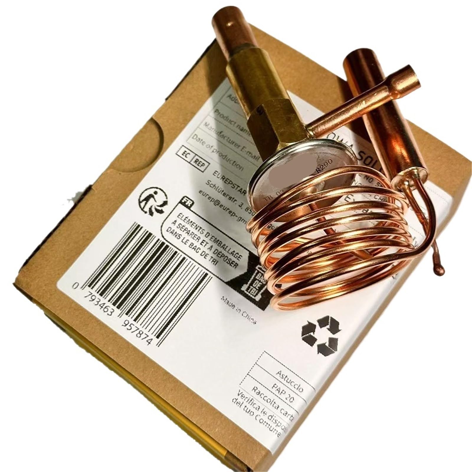 Válvula de expansión termostática para bomba de ca Válvula De Expansión Termostática Tb-3lc 1300w R290 for Compresores 7-15 Cc/Rev (1/2-3/4 Hp)
