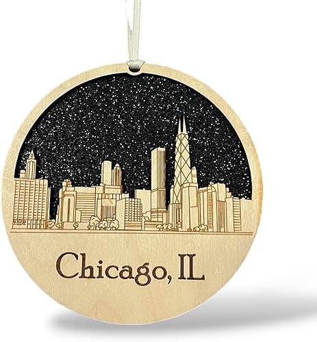 Miniatura 20 de Adorno de madera grabado con láser de St. Louis, Missouri – Adorno navideño de madera hecho a mano, recuerdo de Missouri, decoración rústica
