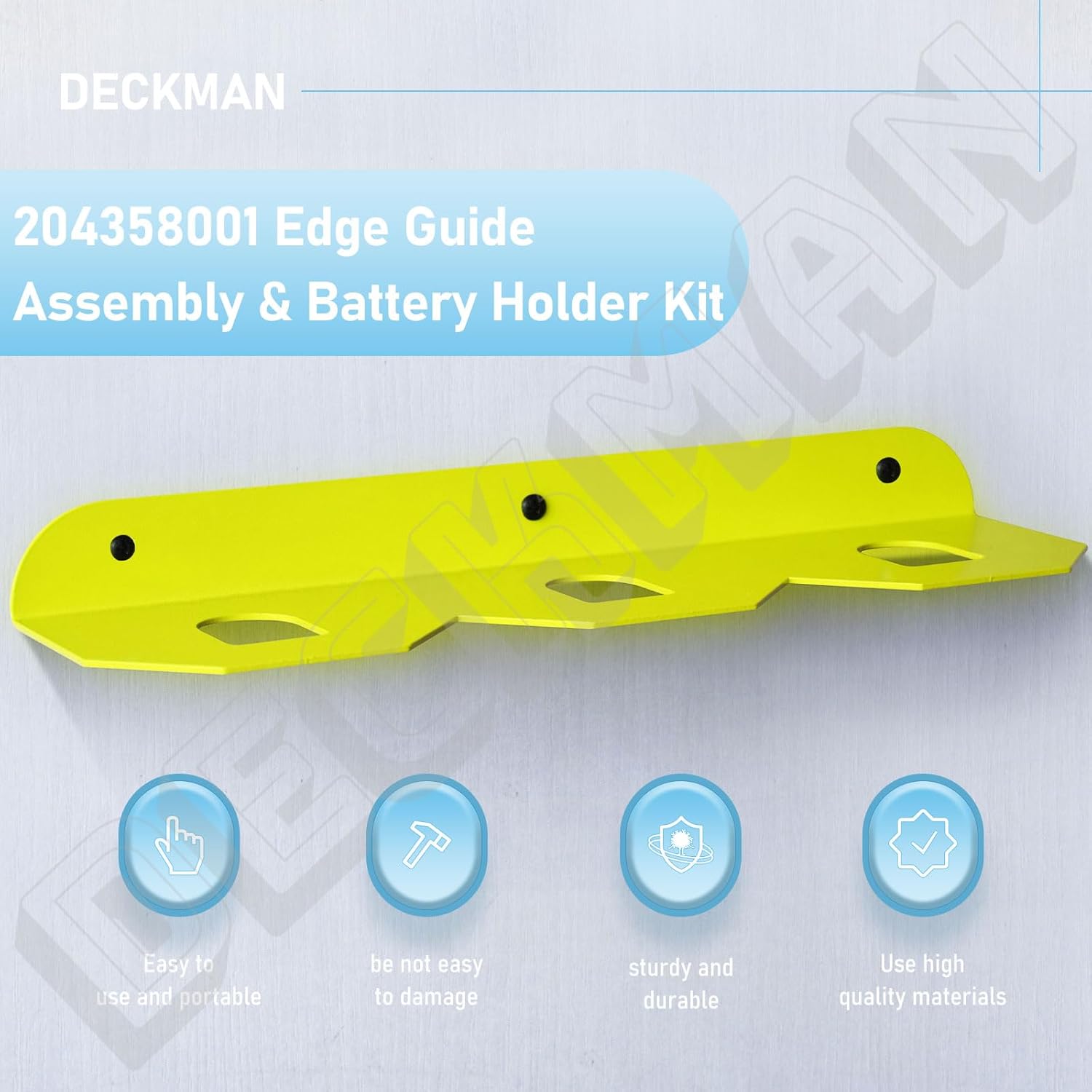 204358001 Edge Guide Assembly & Battery Holder Kit Compatible with Ryobi P601 P206 18V One+ Trim Router, Pcl424, Pcl424B, for Ridgid R2401, Battery Holder Fit 18V Batteries
