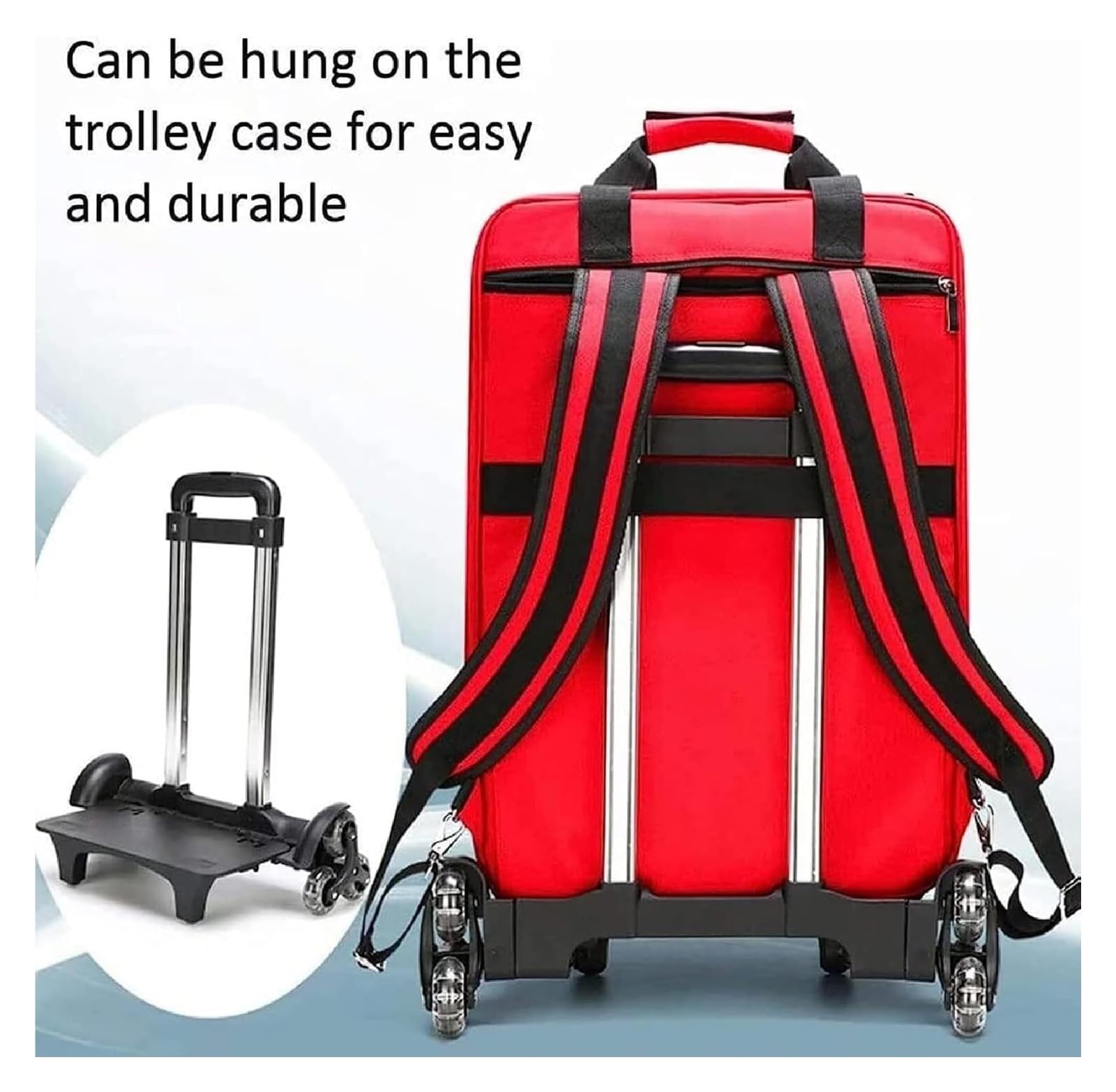 Botiquín de Primeros Auxilios con Ruedas y Carrito Extraíble - Kit Médico Portátil Multiusos para Familia, Camping, Festivales y Emergencias (Gran Capacidad)