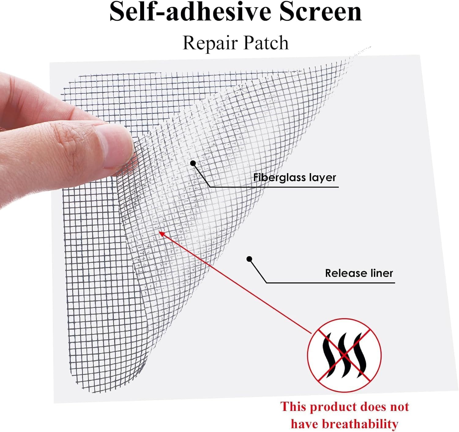 BRIGHTZONE Window Screen Repair Tap, Strong Adhesive & Waterproof Window Mosquito net Covering Mesh Tape for Door Tears Holes Screen Patch Repair (200Cm X 5CM) 4