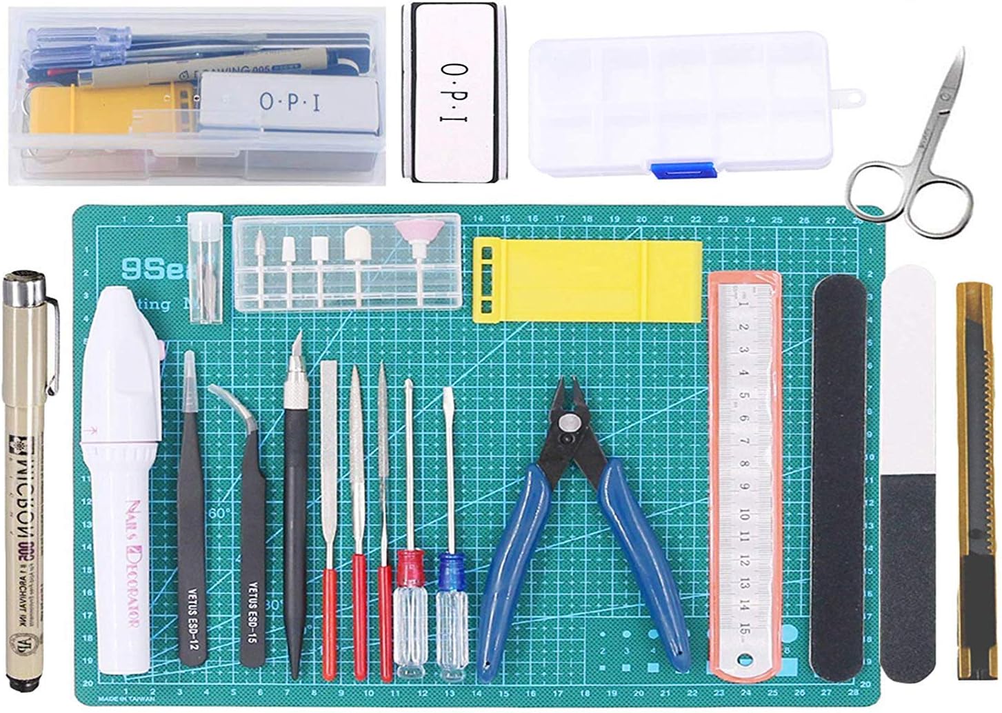 Poweka Modeler Tools Set for Compatible with Gundam Car Model Building Kit, 24 pcs Modeler Basic