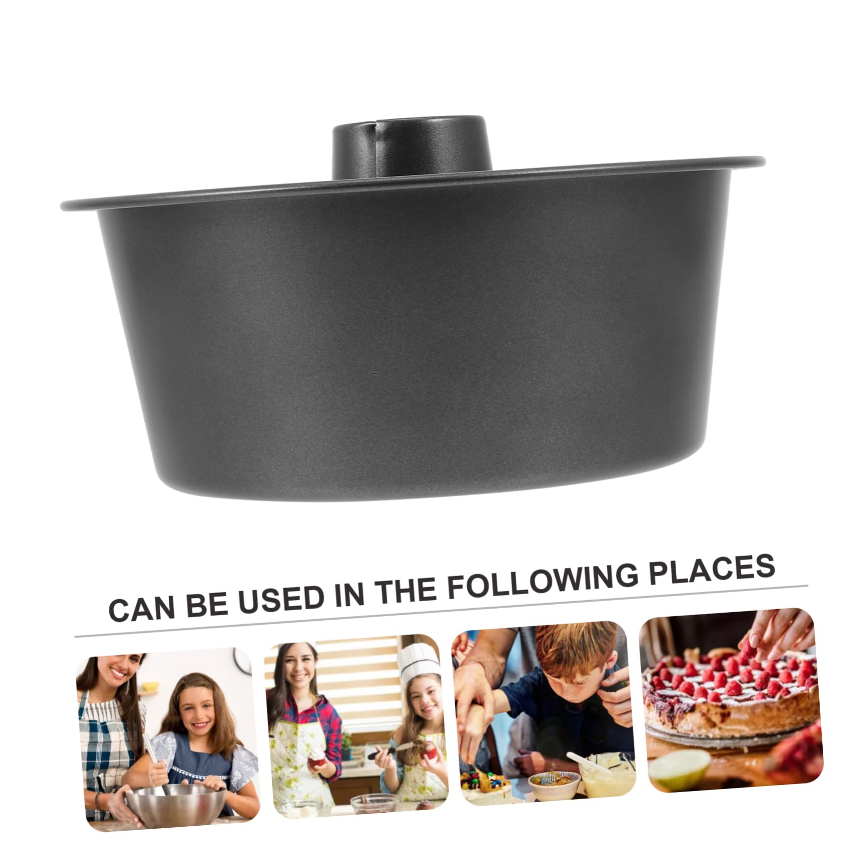 Alipis Moule à Gâteau Rond Creux Ustensile Antiadhésif Pour Cupcakes Et Pâtisserie Domestique Réutilisable Et Facile à Nettoyer