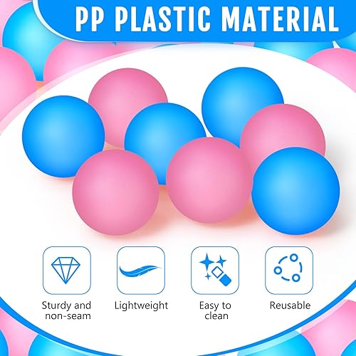 Vista 59 de Hanaive Paquete de 100 pelotas de tenis de mesa multicolor de 1.575 pulgadas, bolas de plástico lavables a granel, juego pequeño para juegos de Negro