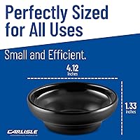 Vista 6 de Carlisle FoodService Products 087503 Plato de salsa de melamina, 5 oz de capacidad, negro (caja de 48)