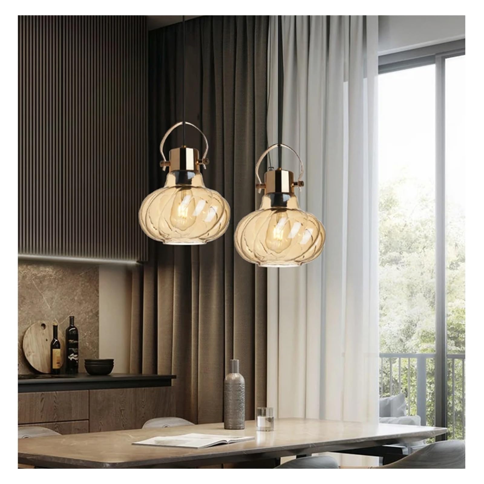 Luminaire LED suspendu design pour illuminer et décorer les pièces sombres