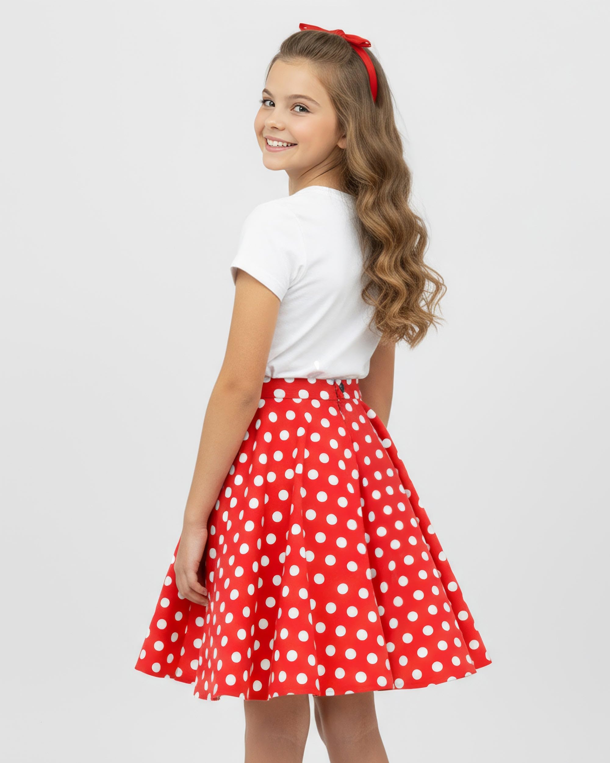 BlackButterfly Enfants Vintage Rockabilly Cercle Complet Années 1950 Jupe de Fille