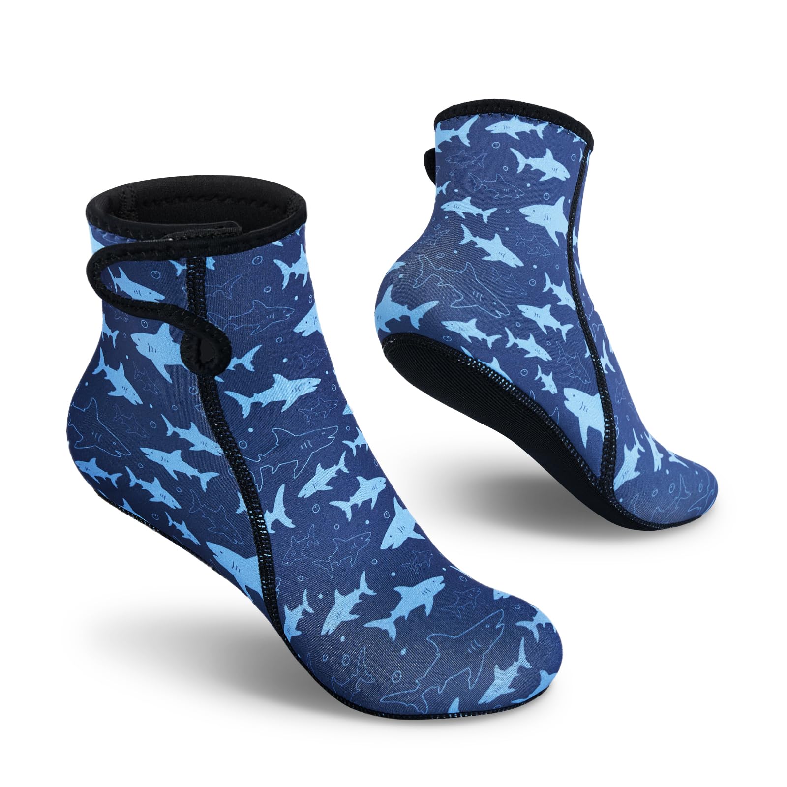 Summshall Neoprensocken Kinder 3mm Warm Halten Neopren Socken Wassersocken Tauchsocken für Wassersport