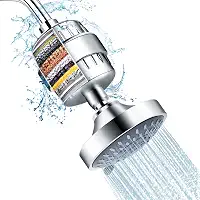 Conjunto de chuveiro e filtro FEELSO de 15 estágios, de alta pressão com 5 configurações de spray com cartucho de filtro amaciante de água para remoção de cloro e substâncias nocivas