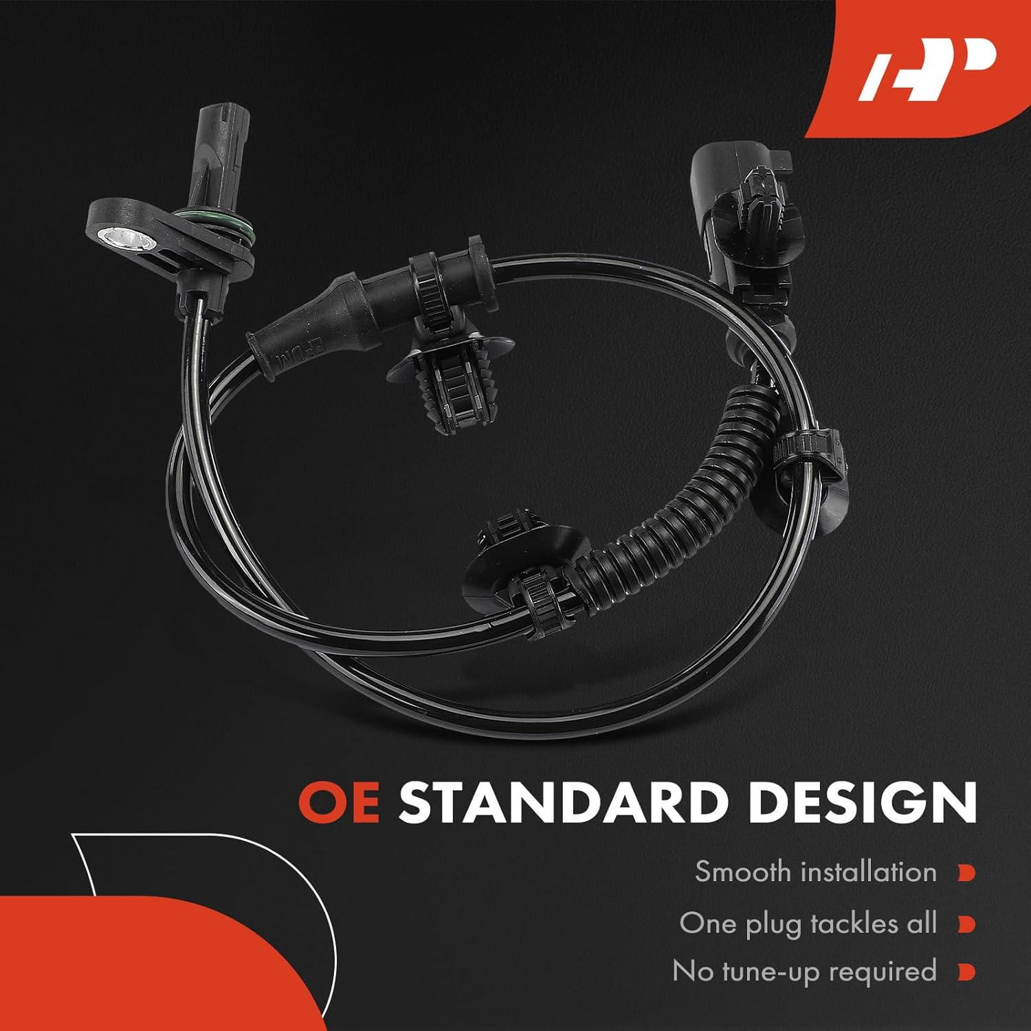 A-Premium ABS Wheel Speed Sensor Compatible with Ford Models - Ranger 2019 2020 2021 2022 2023 - Rear Driver and Passenger Side, 2-PC Set, Replace# KB3Z2C190A