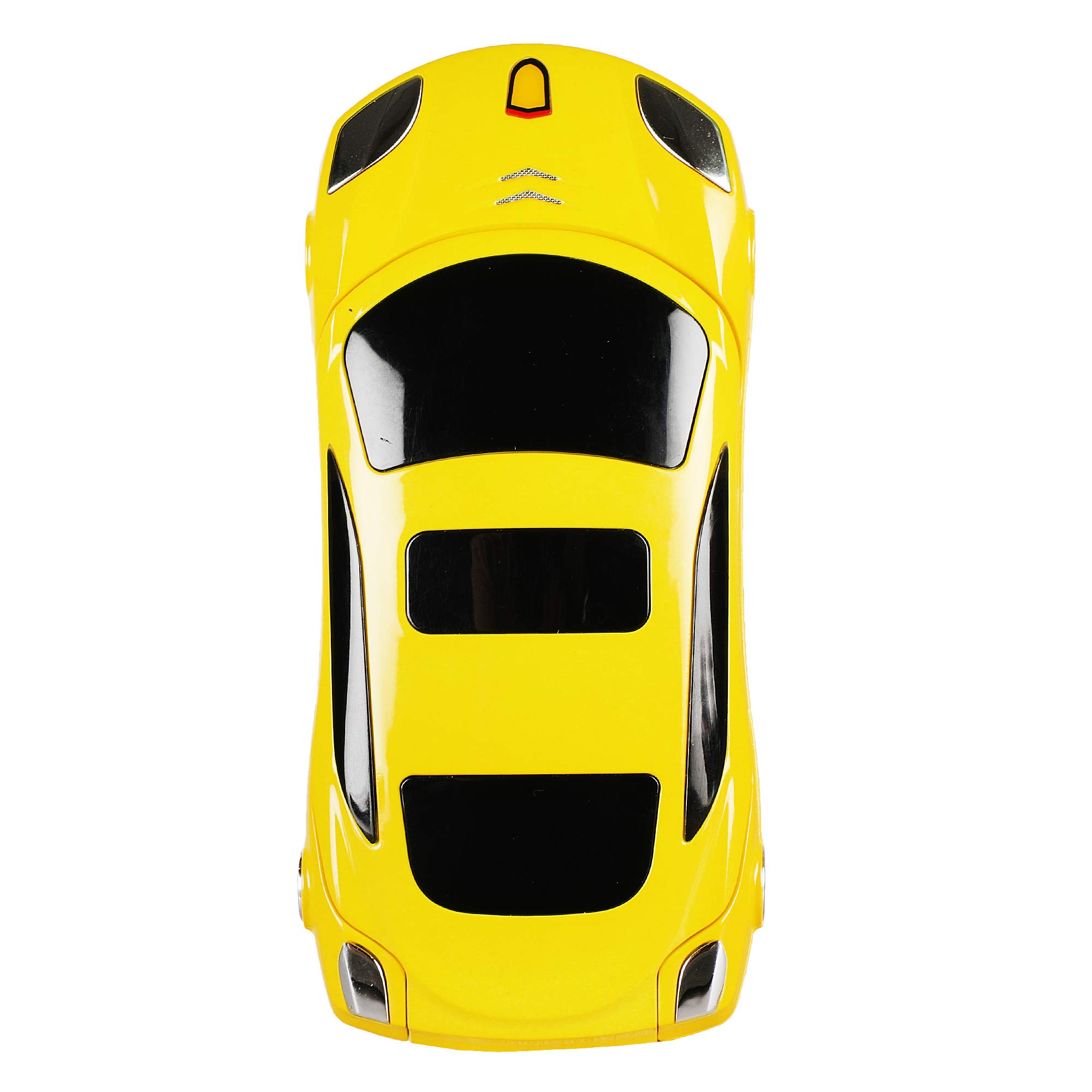 MTR Car Design Keypad Flip Phone with Dual Sim | 0.08 mp Camera Mp3 Player and Flashlight Yellow