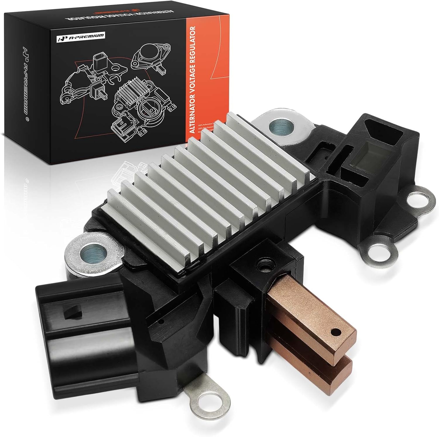 A-Premium Alternator Voltage Regulator Compatible with Subaru Outback 2000-2003, Forester 1998-2001/2003-2018, Impreza 1992-2000, Legacy Liberty 1998-2003, 14.5V A-Circuit 14.3 Vset