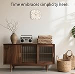 Small Wall Clock, 8 Inch Silent Non Ticking Battery Operated Clock, Square Analog Decorative Wall Clocks for Bedroom Living Room Office Home Gym Porch Decor Indoor Outdoor Clocks, Rose Gold