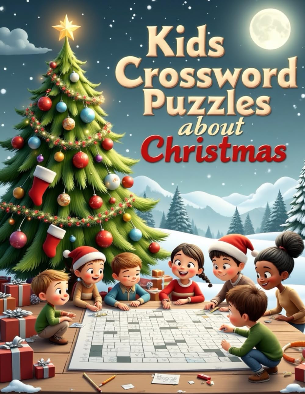 Kids Crossword Puzzles About Christmas: Fun And Festive Crossword Puzzles For Kids