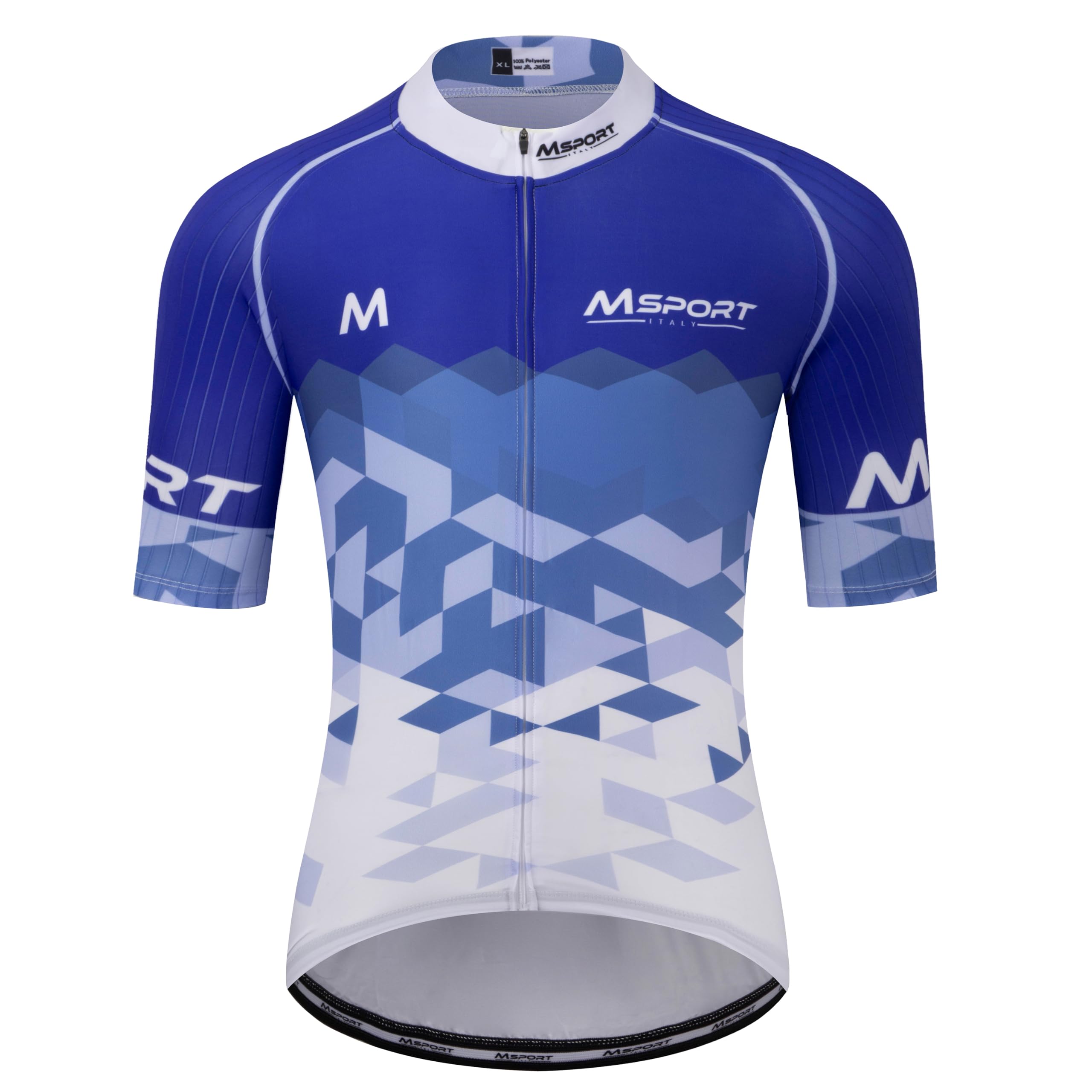 Msport Set Completo Abbigliamento Ciclismo – Maglia + Salopette con Pantaloncini Imbottiti in Gel 5D Antishock - A12 XL