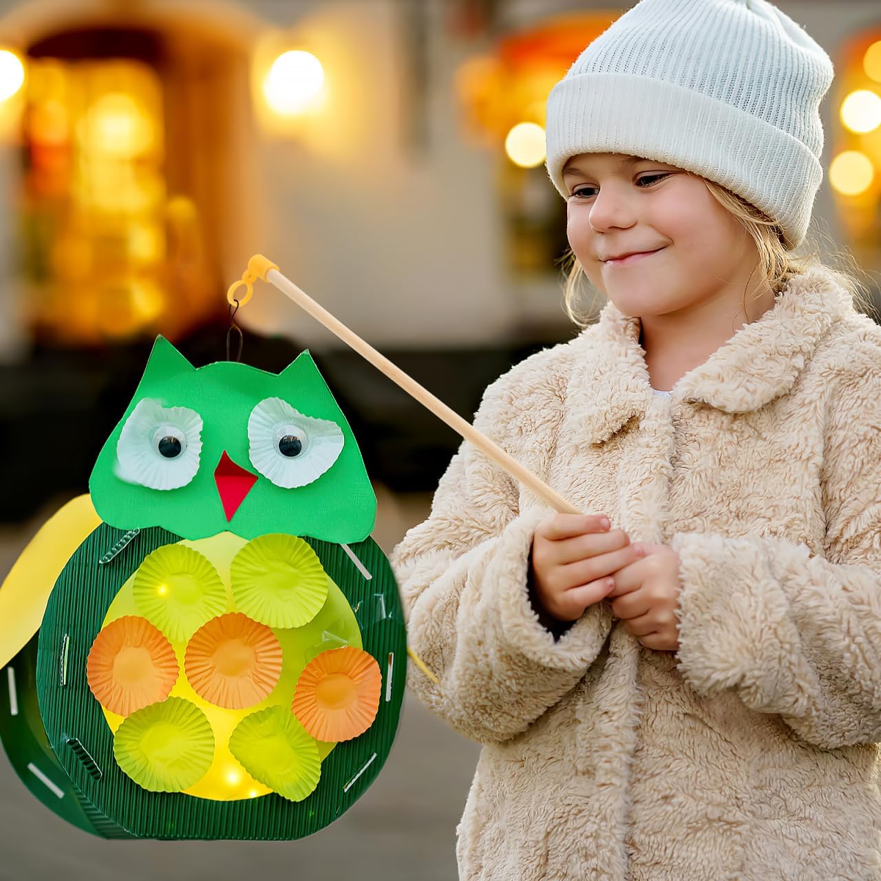 Housoutil Wooden Lantern Handle Pole 10.62 Inch Handheld Lantern Sticks for Paper Lanterns DIY Craft Projects Festival Decorations 35 Pack