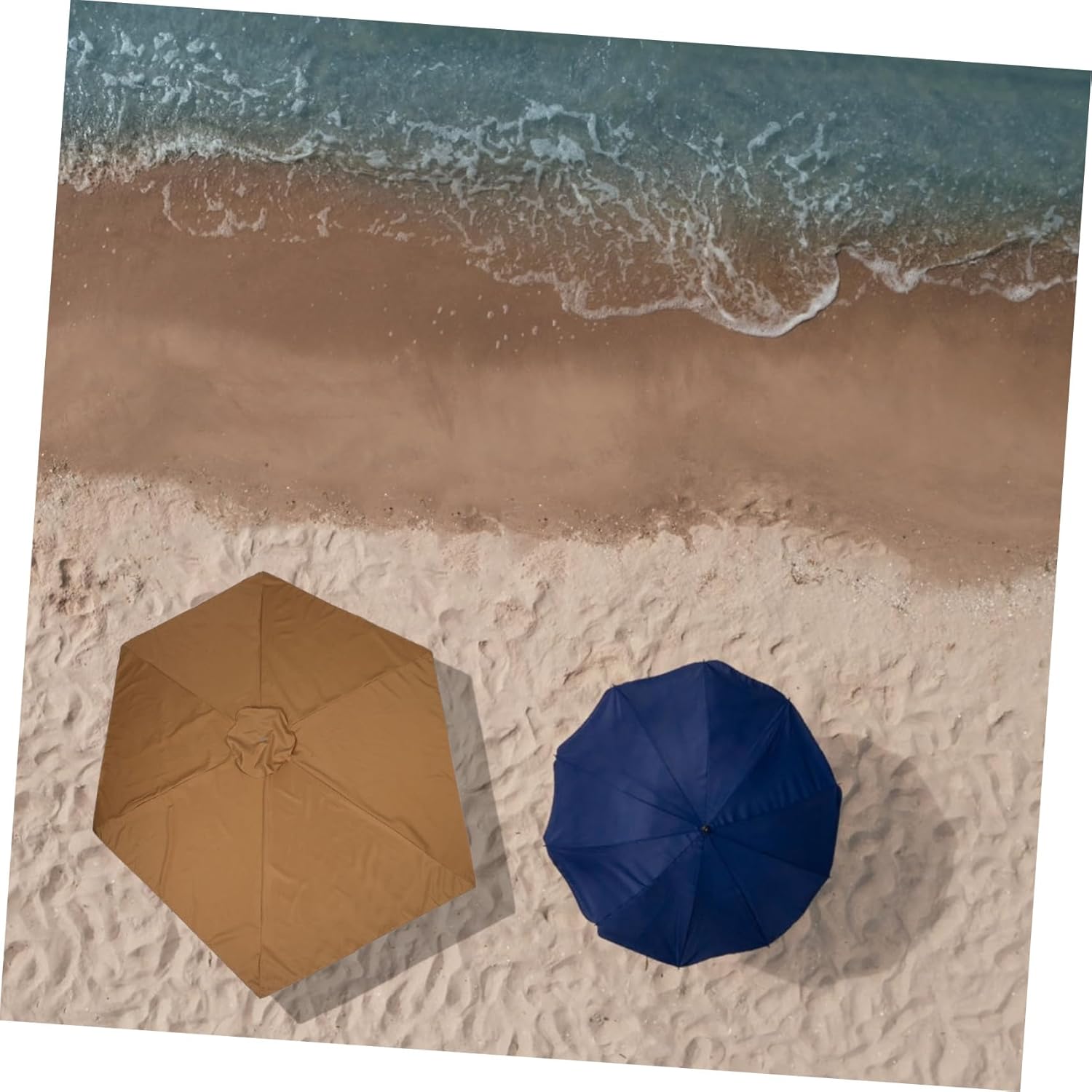 POPETPOP Patio Umbrella Replacement Canopy Durable Outdoor Canopy for Market Umbrellas Ribs Water-resistant Polyester for Patios and Gardens