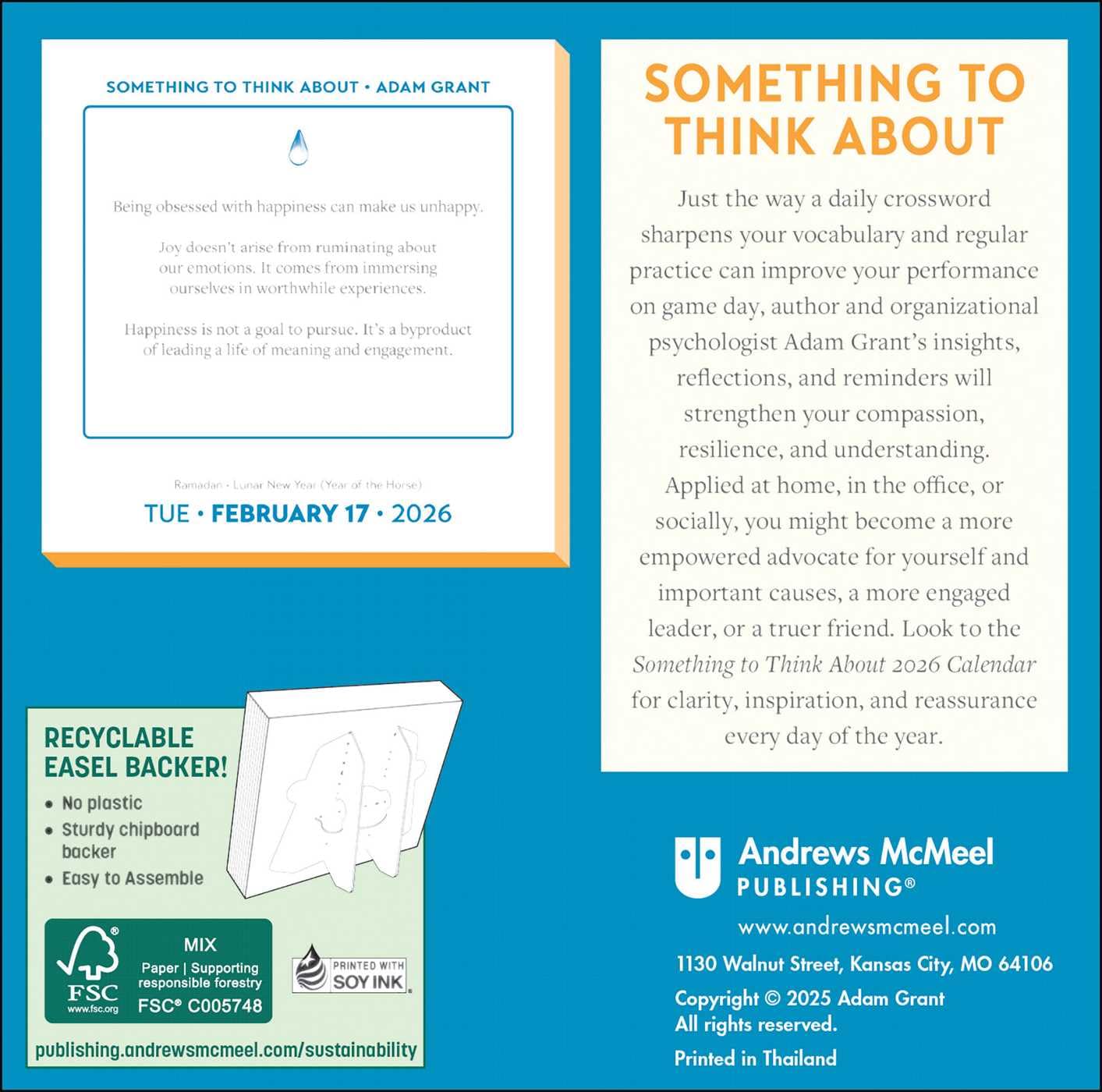 Adam Grant 2026 Day-to-Day Calendar: Something to Think About - Image 2