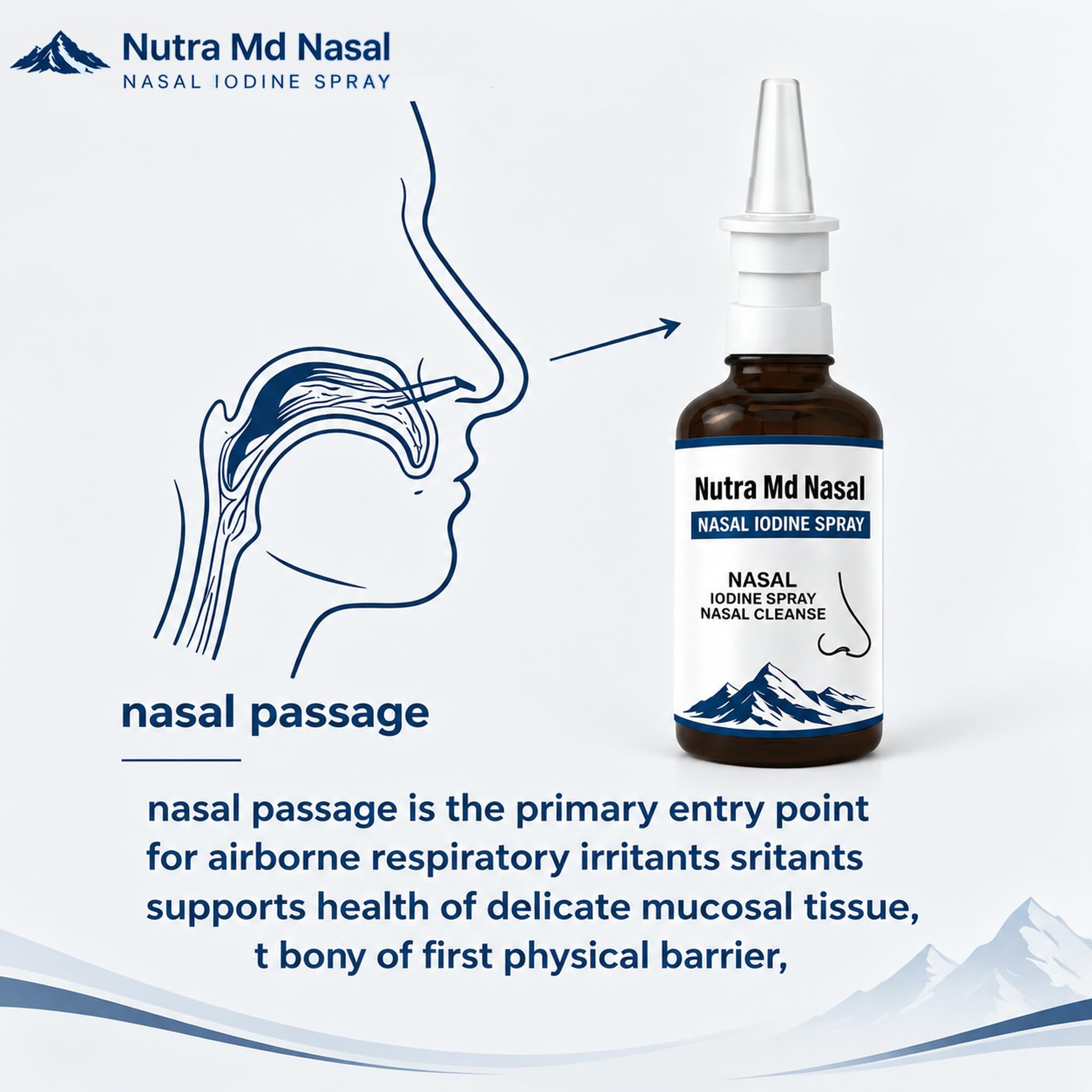 1PCSNutra Md Nasal Iodine Spray,Nutramd Iodine Nasal Spray,Daily Gentle Nasal Cleanse Mist,Natural Mineral Blend Fine Mist Sprayer,Over 150 Sprays,Nasal Cleansing Wash (2 fl oz, 1 Count) — Amazon image 5