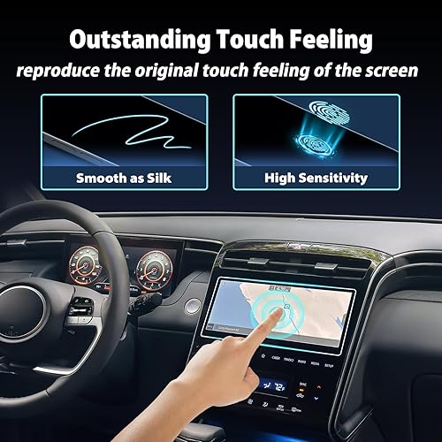 Miniatura 15 de ZCLINKO LUWU - Protector de pantalla para Hyundai Santa Cruz 2022 2023 2024 (Limited/Night/SEL/XRT/SE) de 10.25 pulgadas, accesorios de pantalla