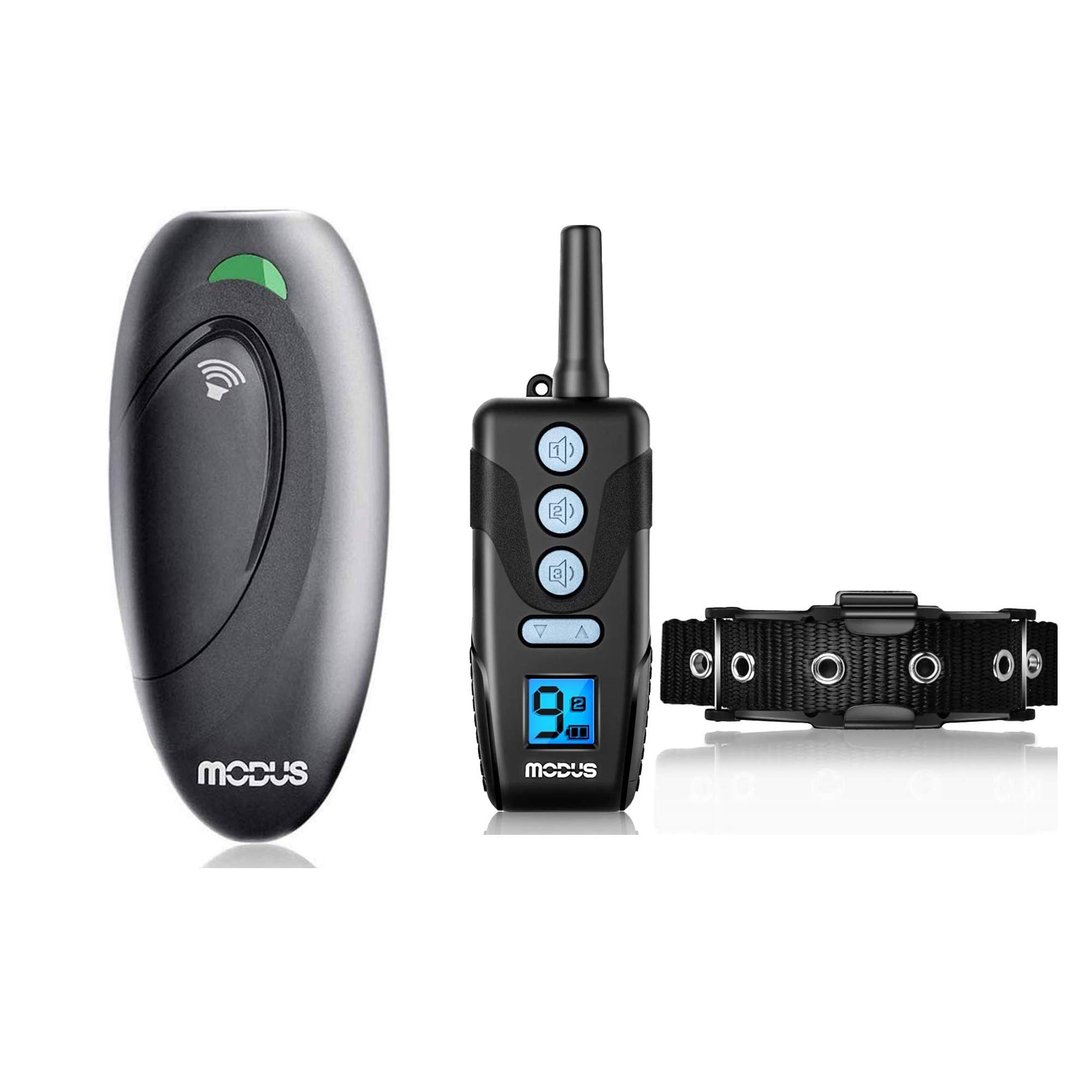 MODUS Ultrasonic Dog Barking Deterrent, Dog Training Collar and Bark Control Device, Ideal for Dog T