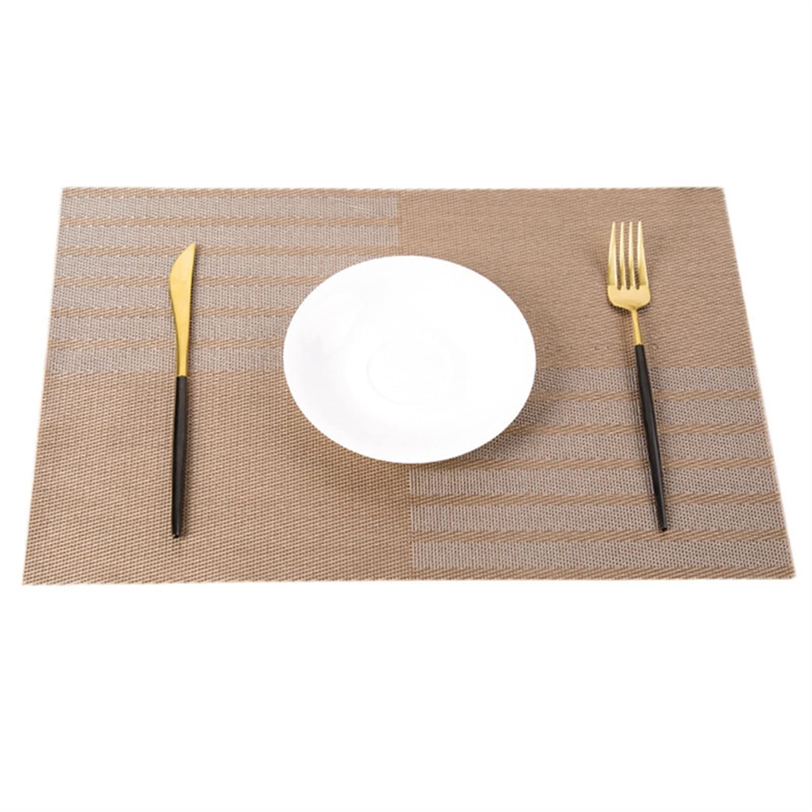 podstawki 45 x 30 cm wodoodporna antypoślizgowa podkładka izolacyjna antypoślizgowa podkładka stołowa 10 szt./partia maty obiadowe modny styl podkładki pod miski (szare)