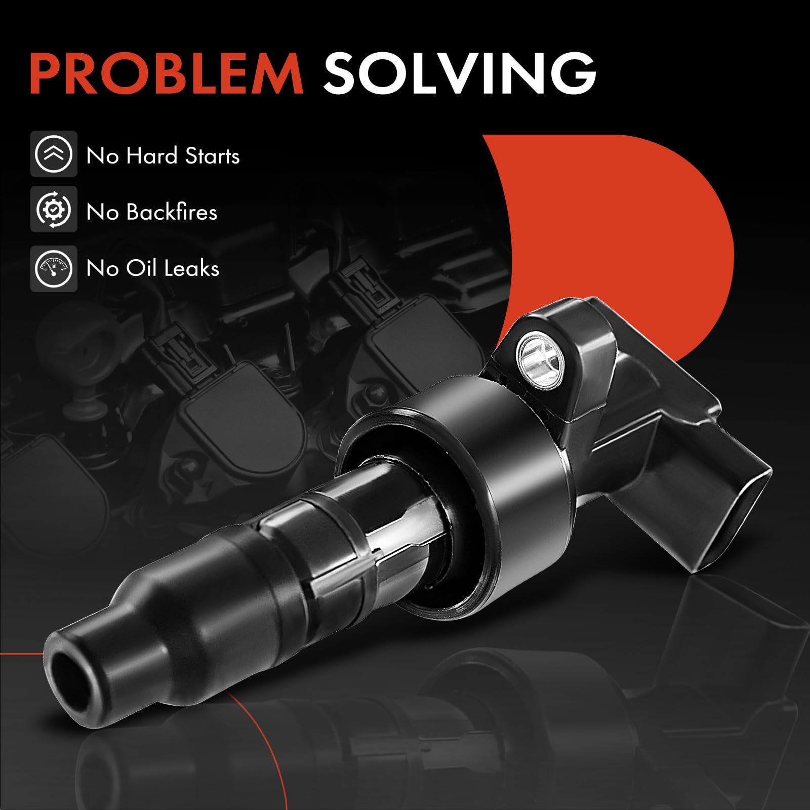 A-Premium Ignition Coil Pack Set of 6 Compatible with Jaguar S-Type 2003-2008 X-Type 2001-2008 V6 2.5L 3.0L