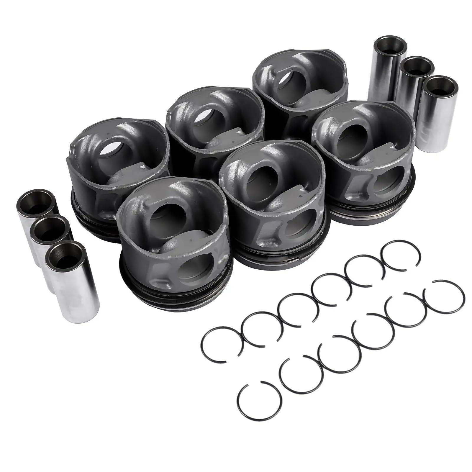 Segment De Piston AP01 Lot de 6 pistons avec segment pour Ram 1500, pour Jeep Grand Cherokee WK2 3.0L V6 Remplacer