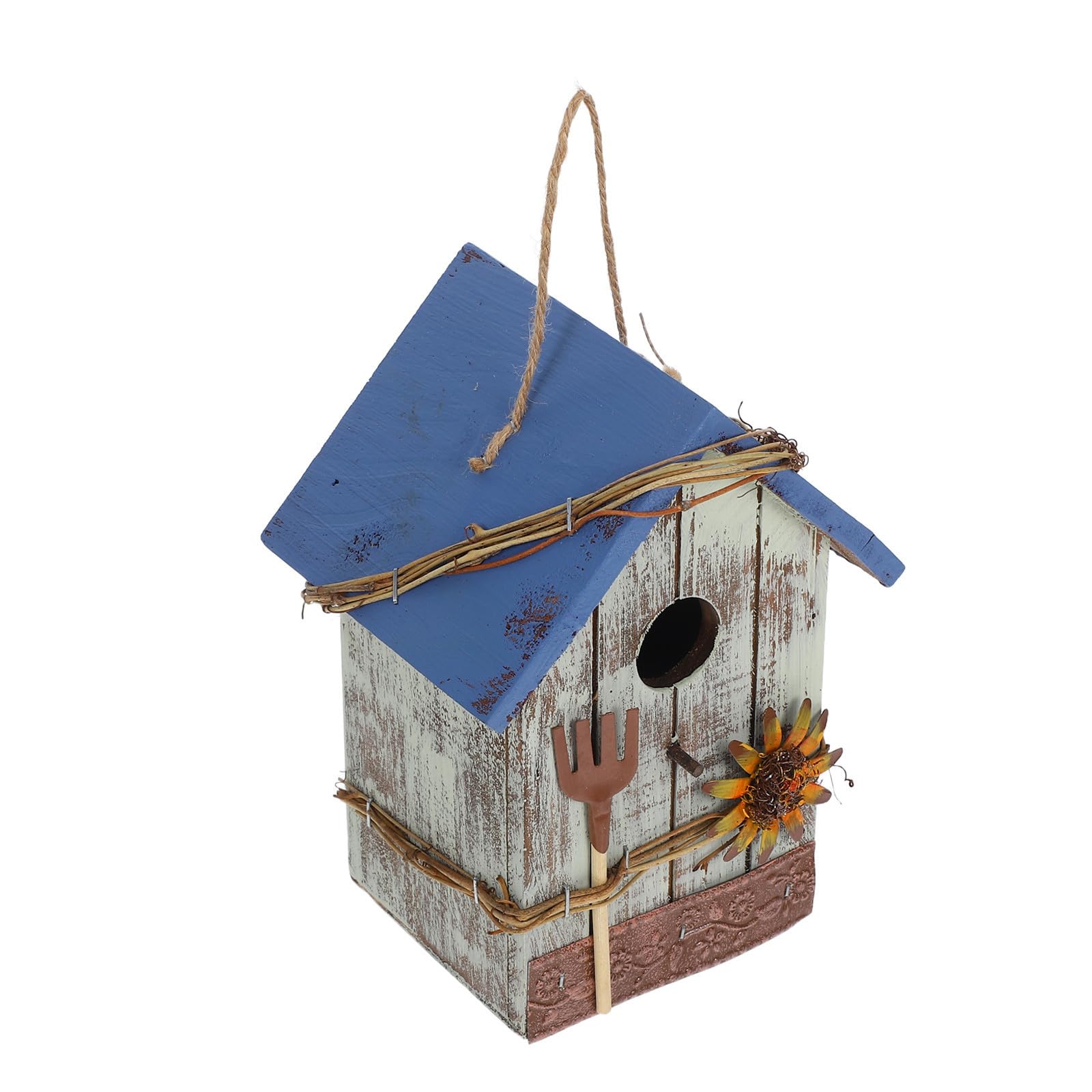 Casa de madera azul para terraza y salones con diseño rural Toddmomy