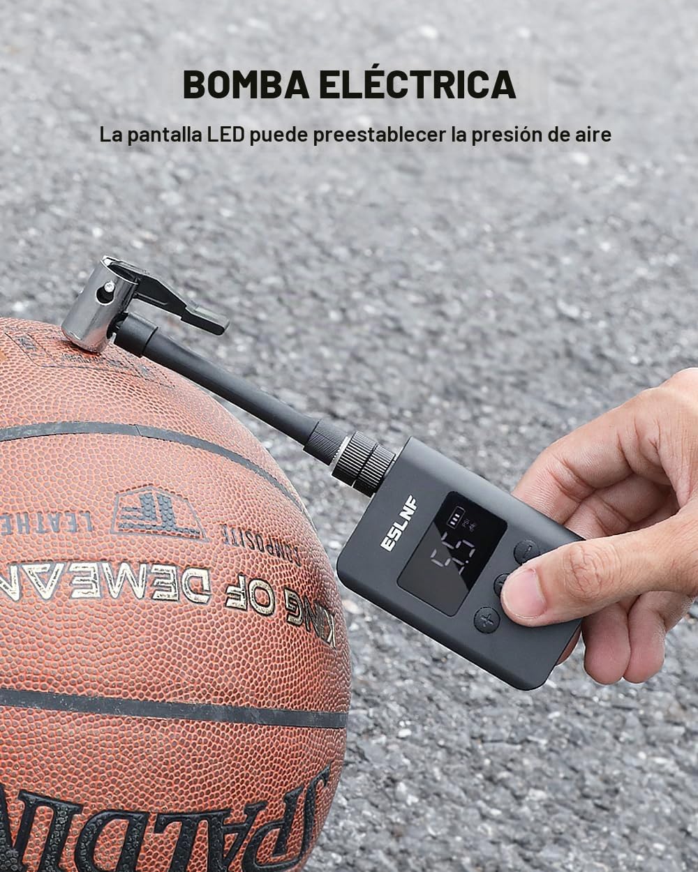 Minibomba eléctrica para bicicleta con medidor de presión digital LCD, ultrapequeña, 120 psi, 500 mAh, batería recargable tipo C, minibombas para bicicletas