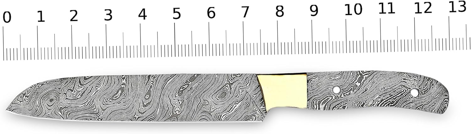 Hand Forged full tang knife Steel Blade| Handmade Damascus Steel Blank Blade | 13 Inches Handmade Camping Knife Making Supplies| HUNT-19