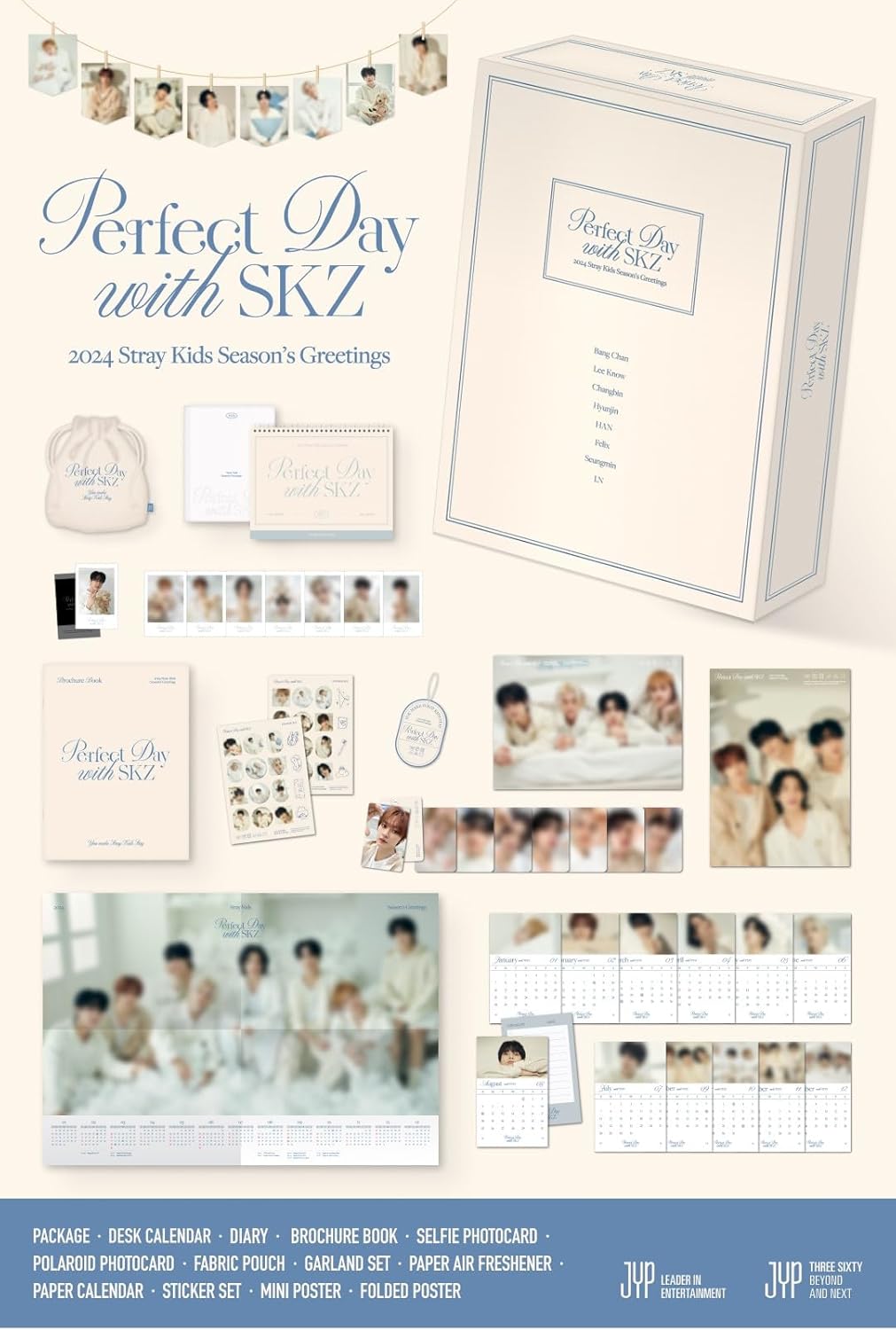 Stray Kids [ Perfect Day with SKZ ] 2024 Season's Greetings (Ship by DHL) (JYP SHOP)