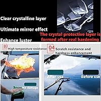 Vista 2 de Revestimiento de cerámica nano 12H para automóviles, cera de automóvil, mejor que 9H, 10H, dureza 1.0 fl oz, traje de 3 botellas, alta