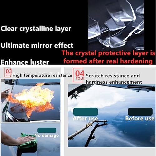 Miniatura 2 de Revestimiento de cerámica nano 12H para automóviles, cera de automóvil, mejor que 9H, 10H, dureza 1.0 fl oz, traje de 3 botellas, alta