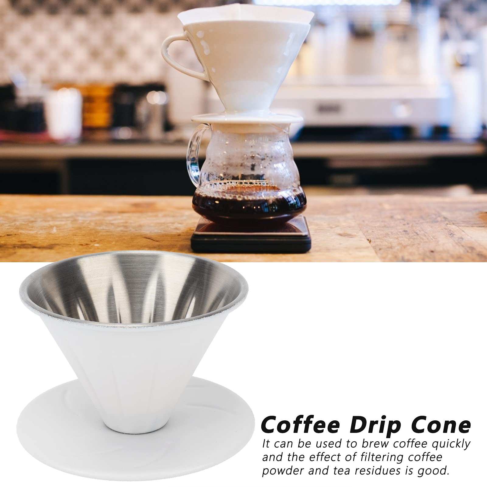 THEDRIPPER BOX DAMNGOOD!! × NATURE TONES Amazon.com: GoldTone #2 Cone Style Pour Over Coffee Dripper