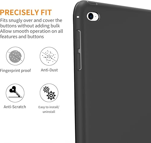 Miniatura 7 de Carcasa para iPad Mini 4, DTTO, antirraspones, ultradelgado, liviano, con autoencendido y autoapagado, cubierta con soporte de triple doblado, con