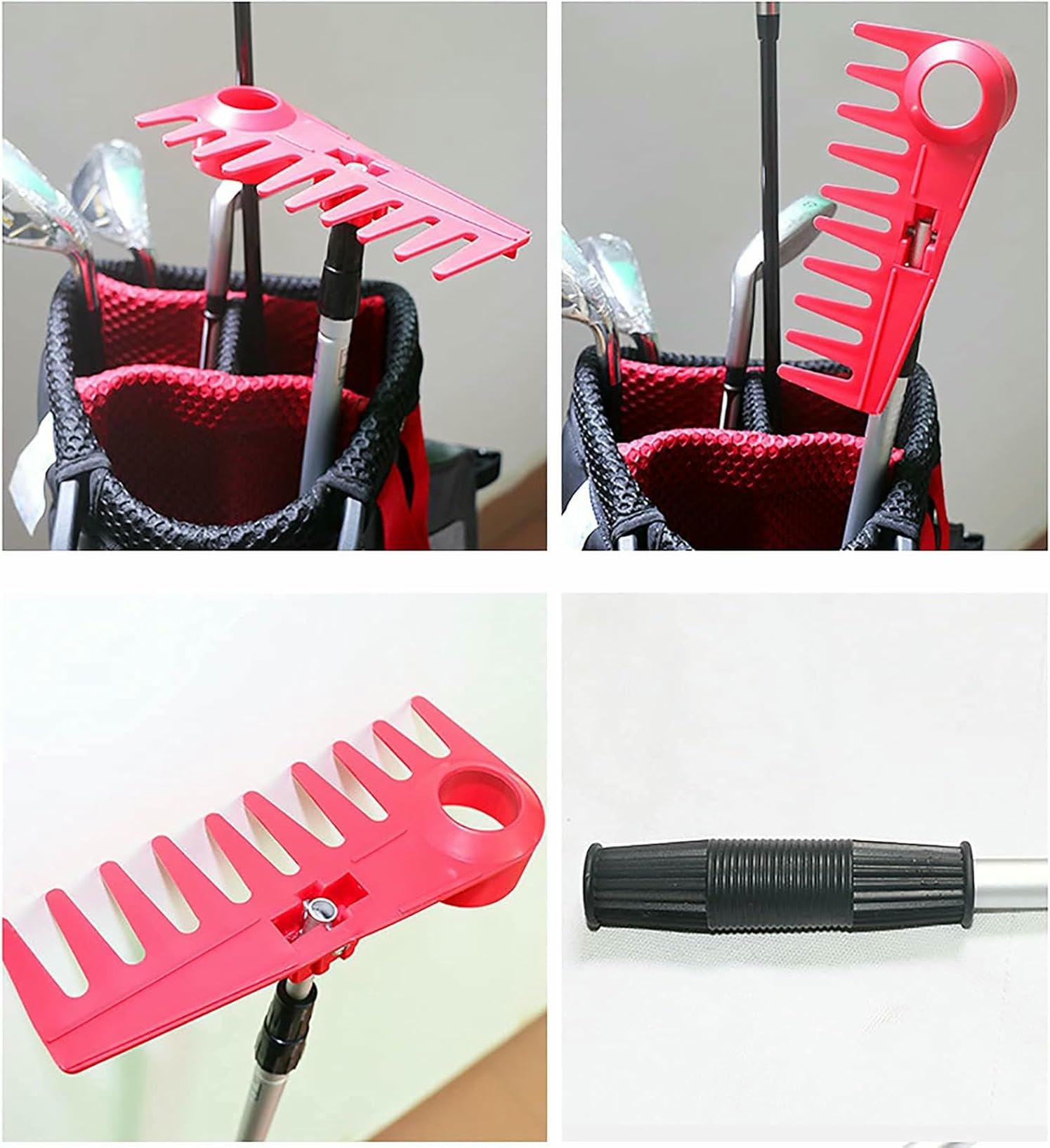 Golf Sand Rake, Trawnik Leveling Rake, Golf Garden Traw Level, Wyposażony W 39-Calowy Uchwyt, Trawnik Leveler Dla Gleby Brudu Sand Top Dressing, Garden Yard Trawnik Clea