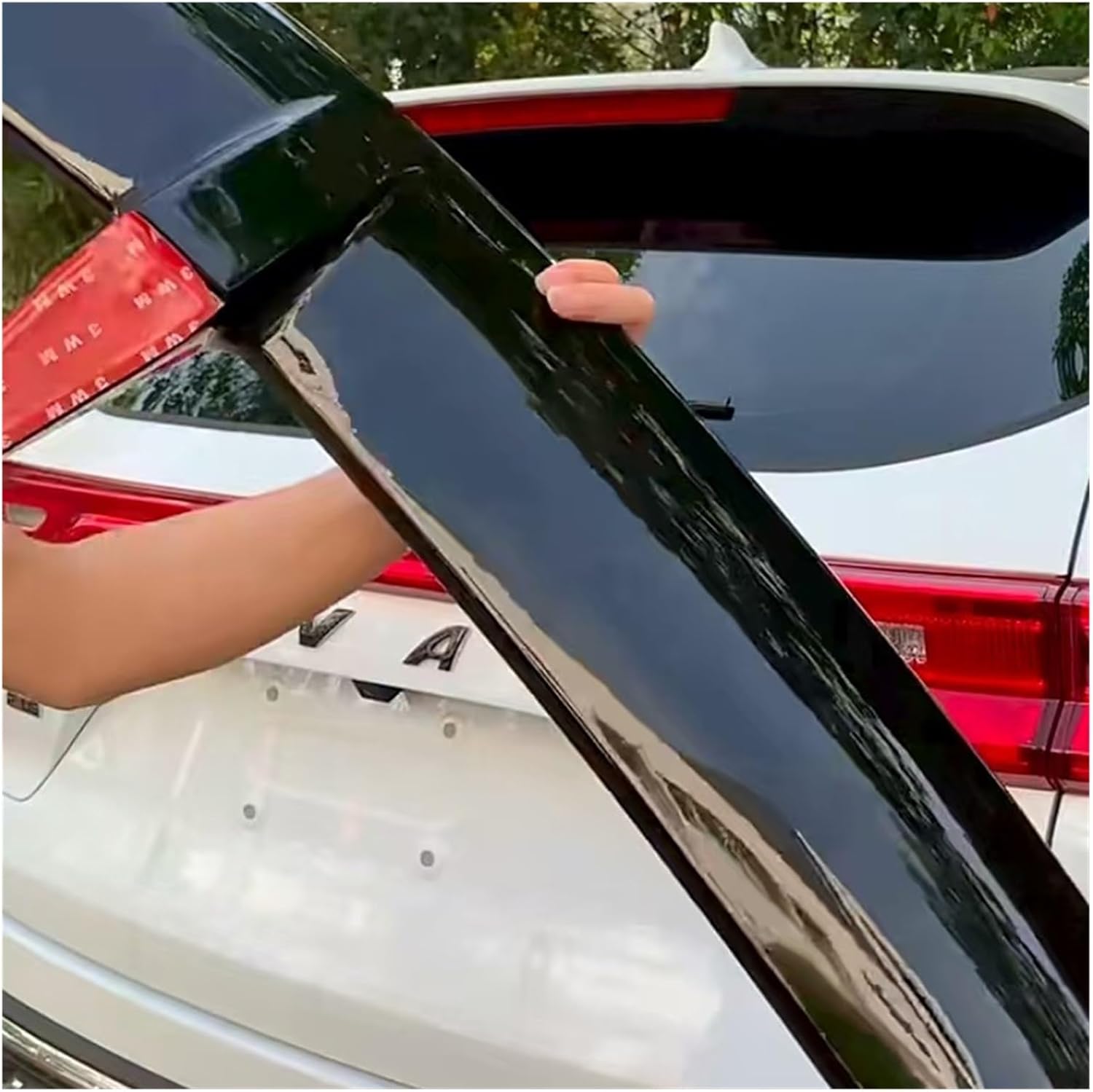 Compatible For GWM Great Wall Haval H7 2023 2024 2025 2026+ Black Car Tail Wings Fixed Wind Spoiler Rear Wing Bodykits Tuning(Black)