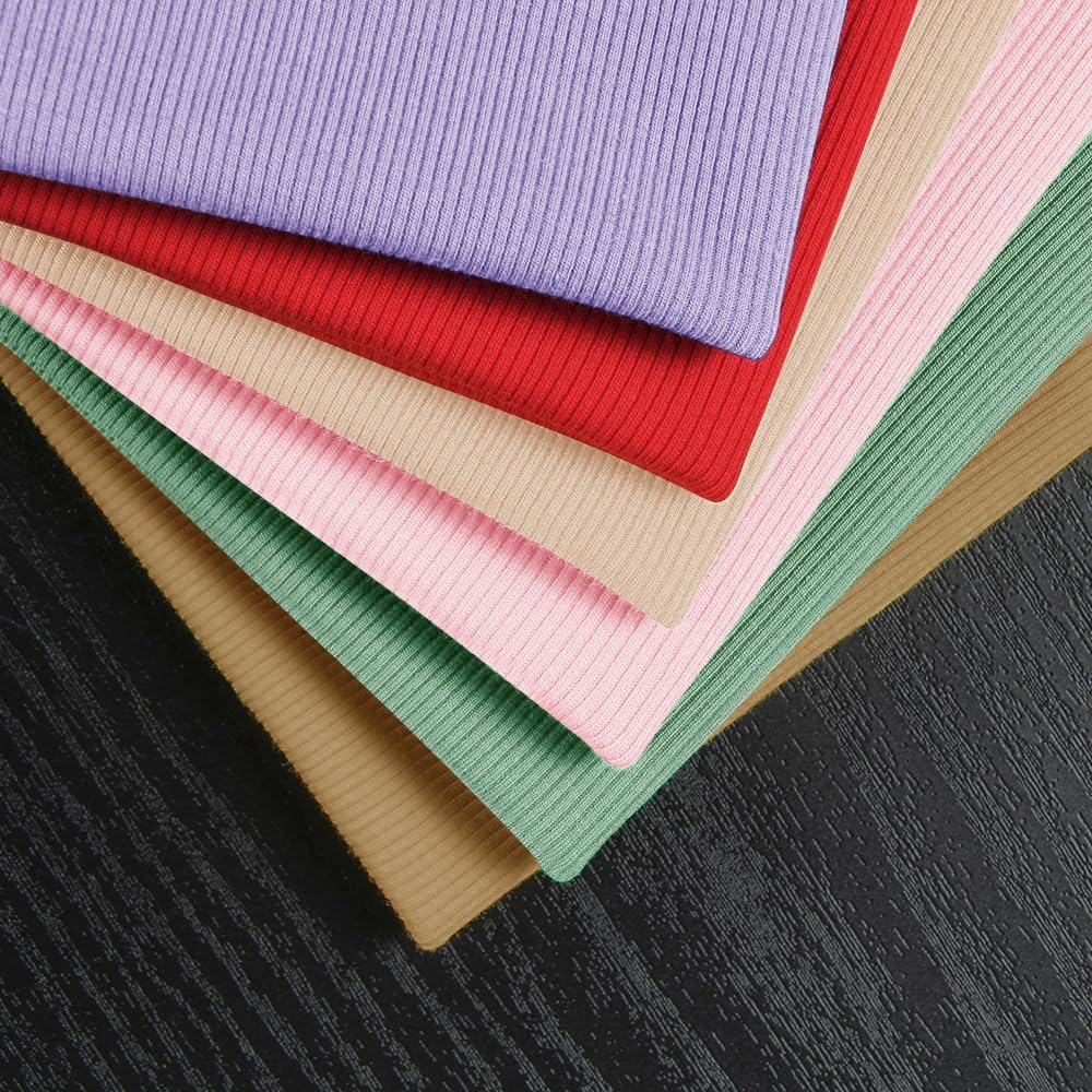 Chulianyouhuo Women's Short Sleeve Scoop Neck Ribbed Knit Fitted Casual Tops Tee Summer Slim Basic Shirts - Image 4