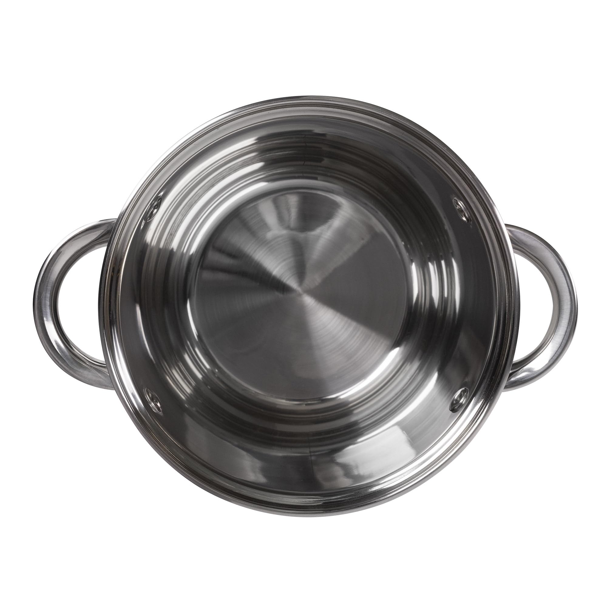 Renberg BATERÍA 8PCS, Acero Inoxidable, Silver, 4 L