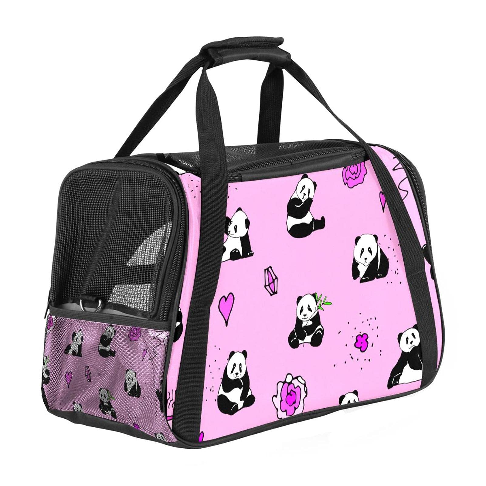 Sac de transport portable pour chat approuvé compagnies aériennes avec filet aéré
