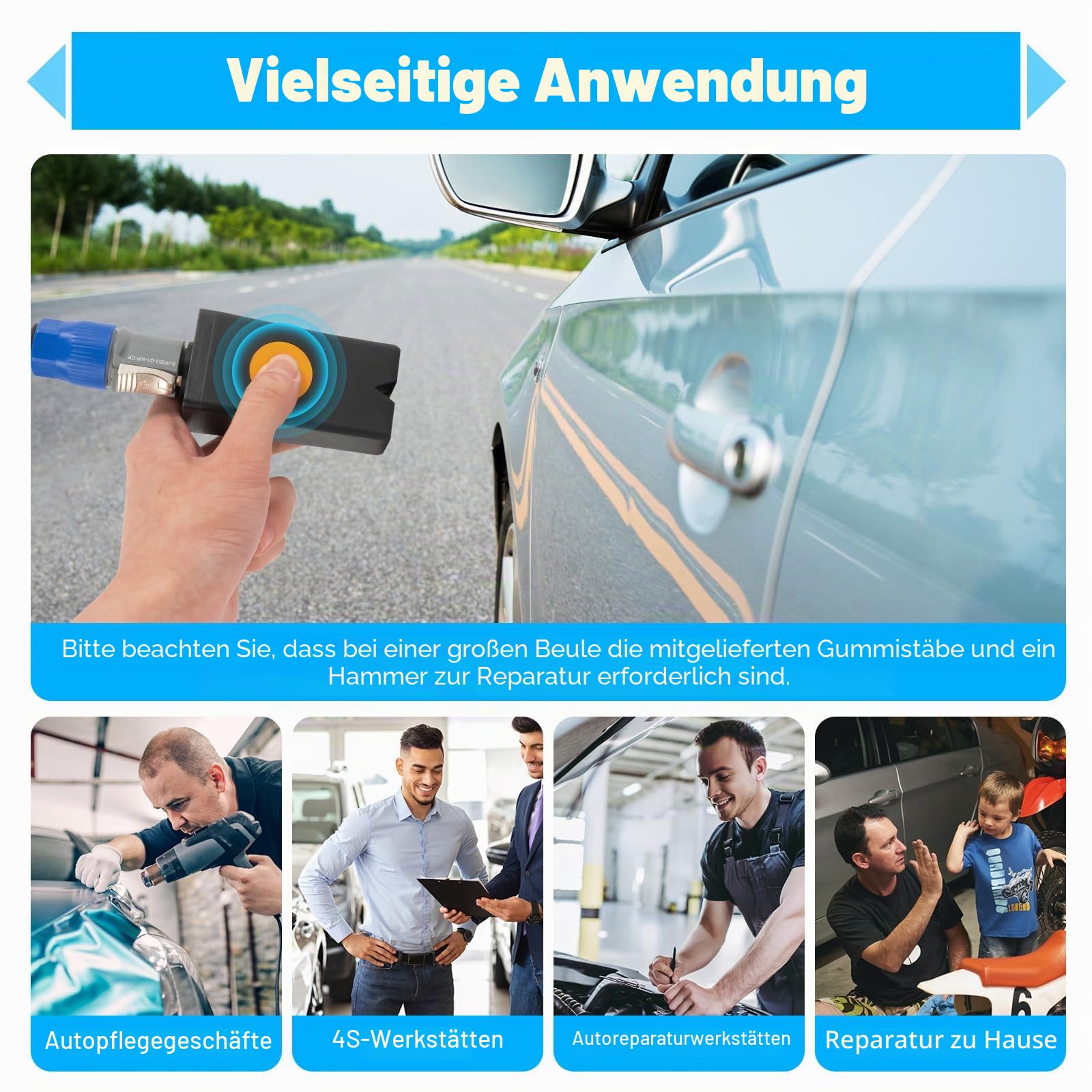 1000W Induktionsheizgerät Auto Beulen Reparatur Set | Induction Heater Maschinen Zusammenbruch Reparaturset Auto Paintless Repair Reparaturwerkzeug