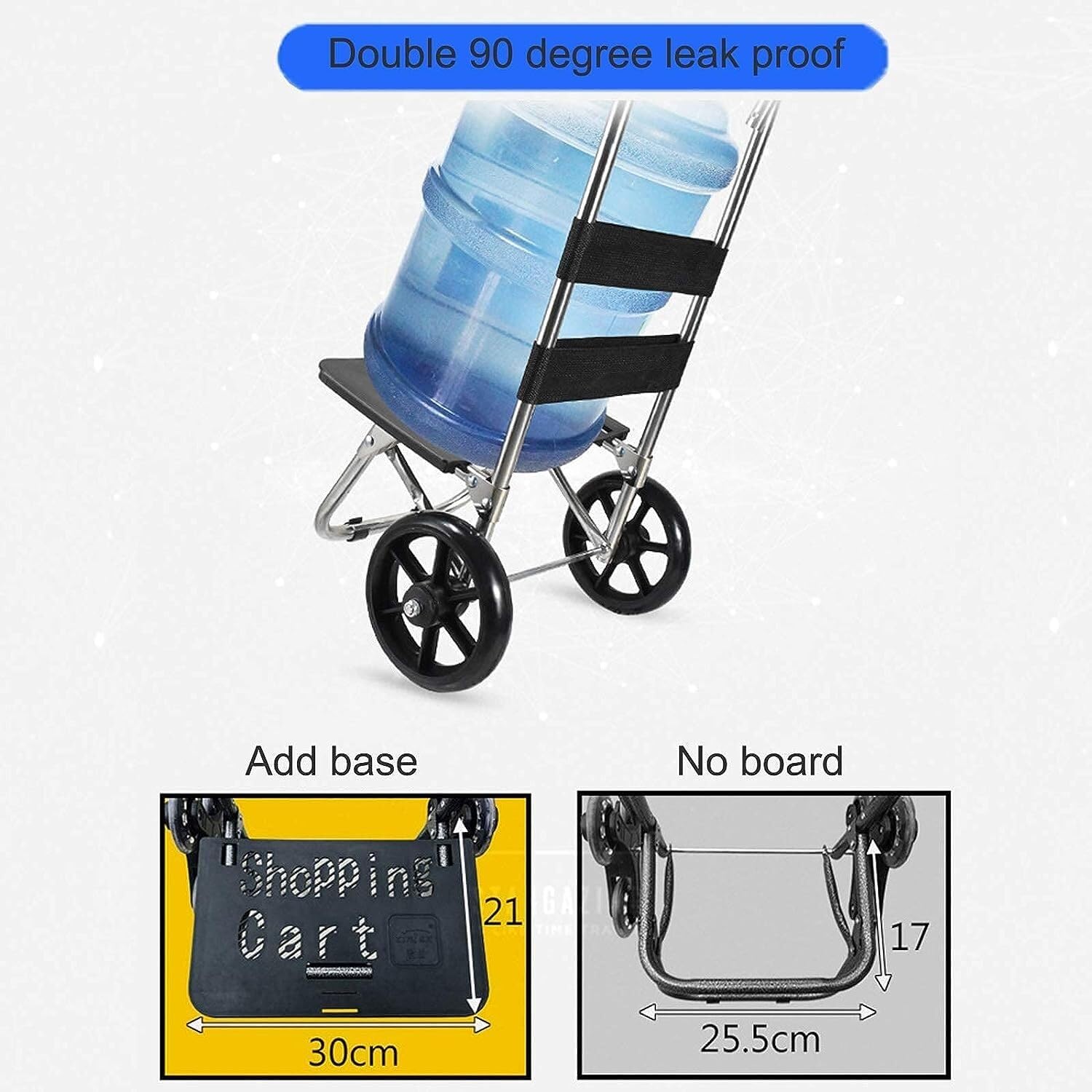 Carrello della spesa con ruote, carrello pieghevole per la spesa, carrello per salire le scale, carrello multiuso con ruote e borsa in tela impermeabile rimovibile, capacità 50 kg (colore: F