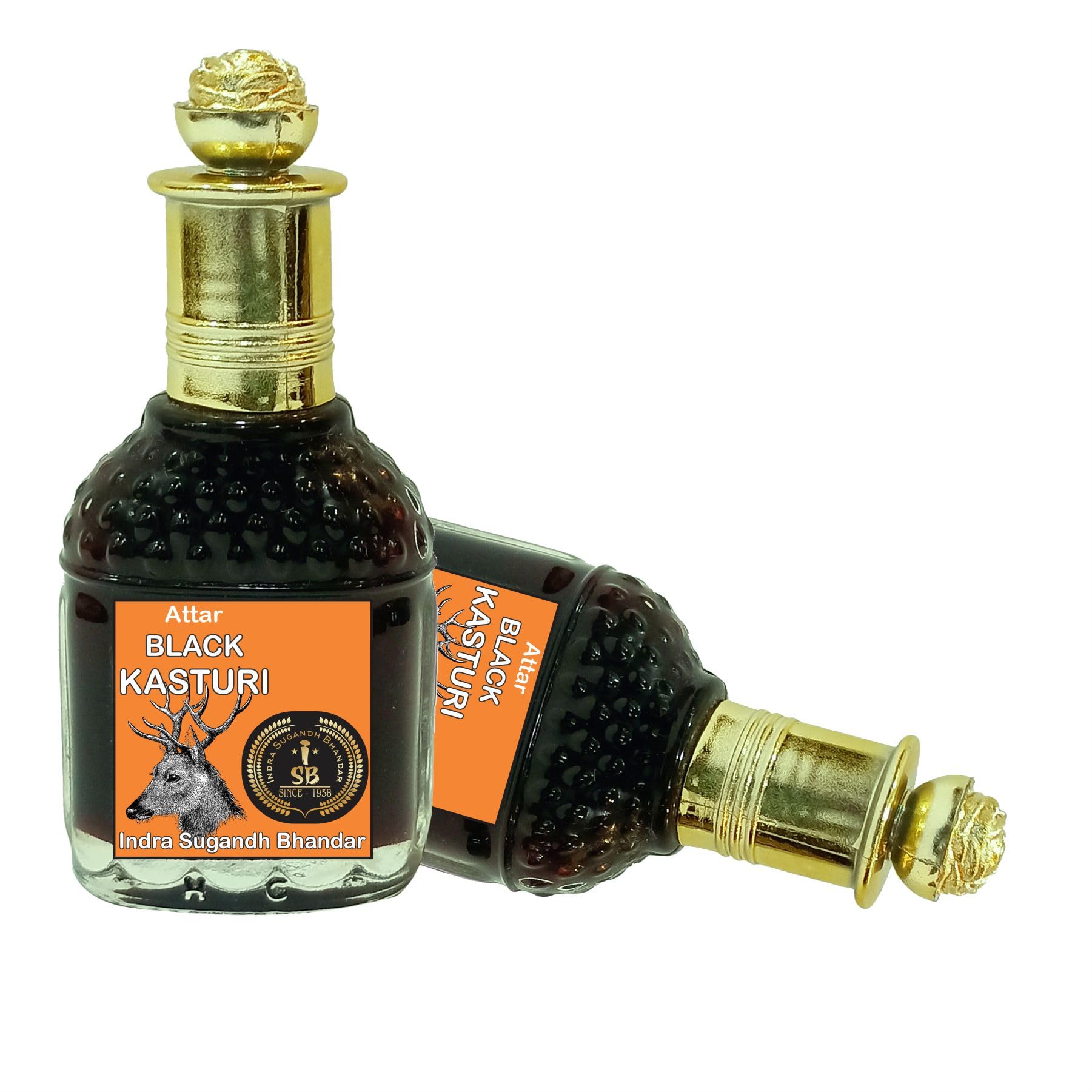 INDRA SUGANDH BHANDAR Attar For Men|Women Organic Black Musk Pure Kasturi Perfume 24 Hours Long Lasting Fragrance 25ml Rollon Fancy Gift Pack