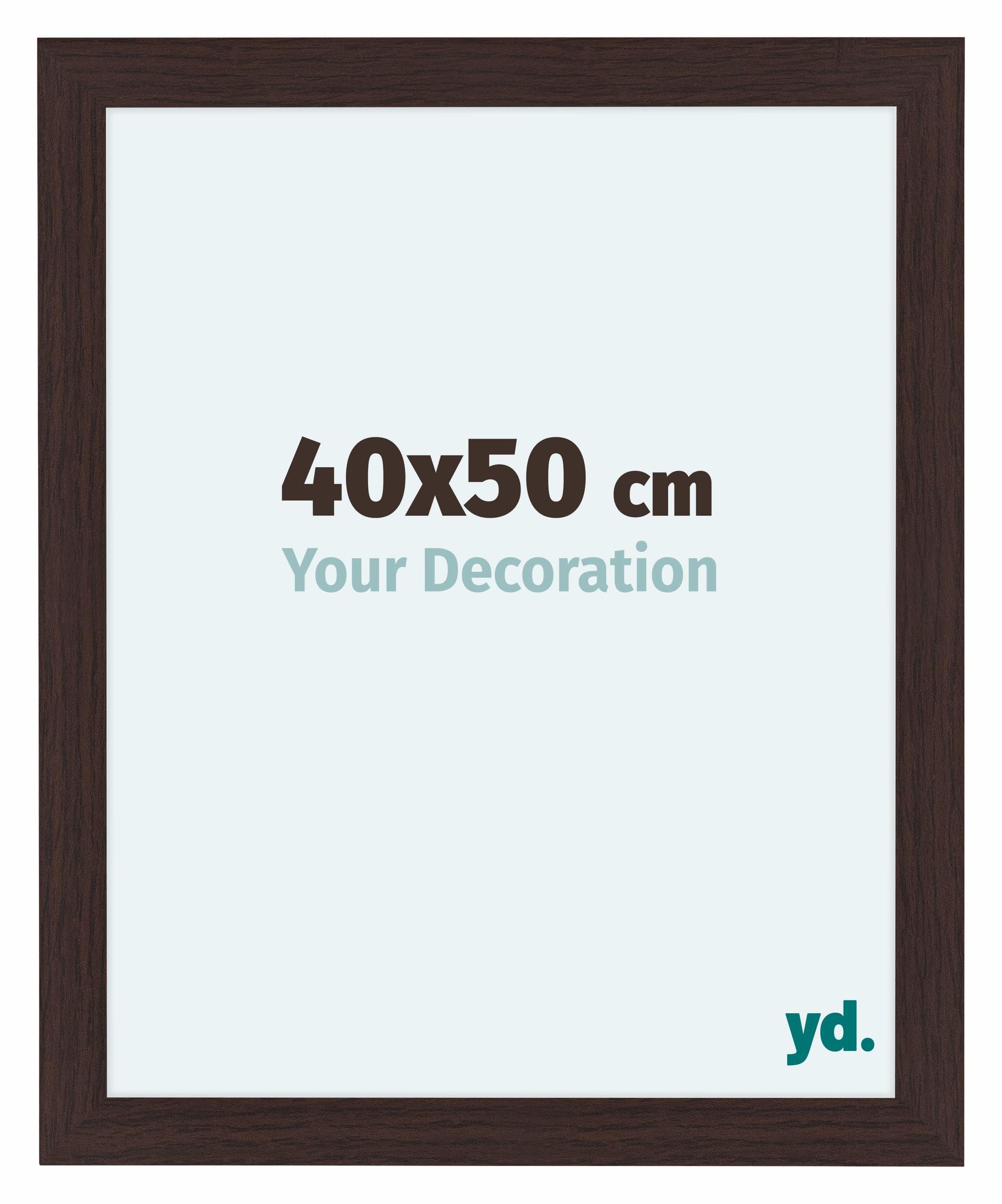 Your Decoration - Picture Frame 40x50 cm - Oak Dark - Decorative Wall Frame in MDF with Antireflection - Frame 40x50 - Como