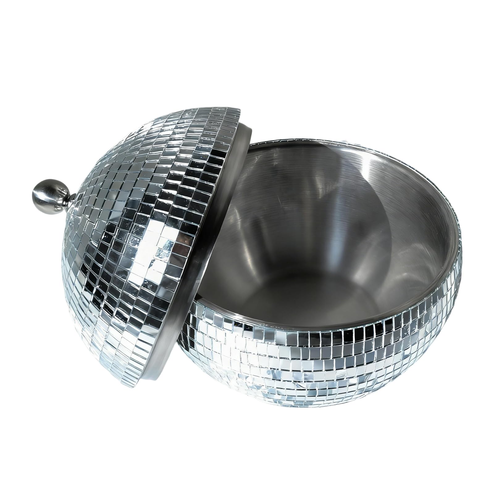 YROHGKPN Essential Discos Ball Beverages Coolers Reflective Mirrored Ice Bucket Container Cocktails Party Bareware Barrels Festives Bucket