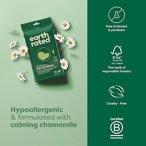 Vista 17 de Earth Rated - Toallitas texturizadas para mascotas, para perros y gatos, para limpieza y control de olores, para patas, cuerpo y trasero, sin Lavanda