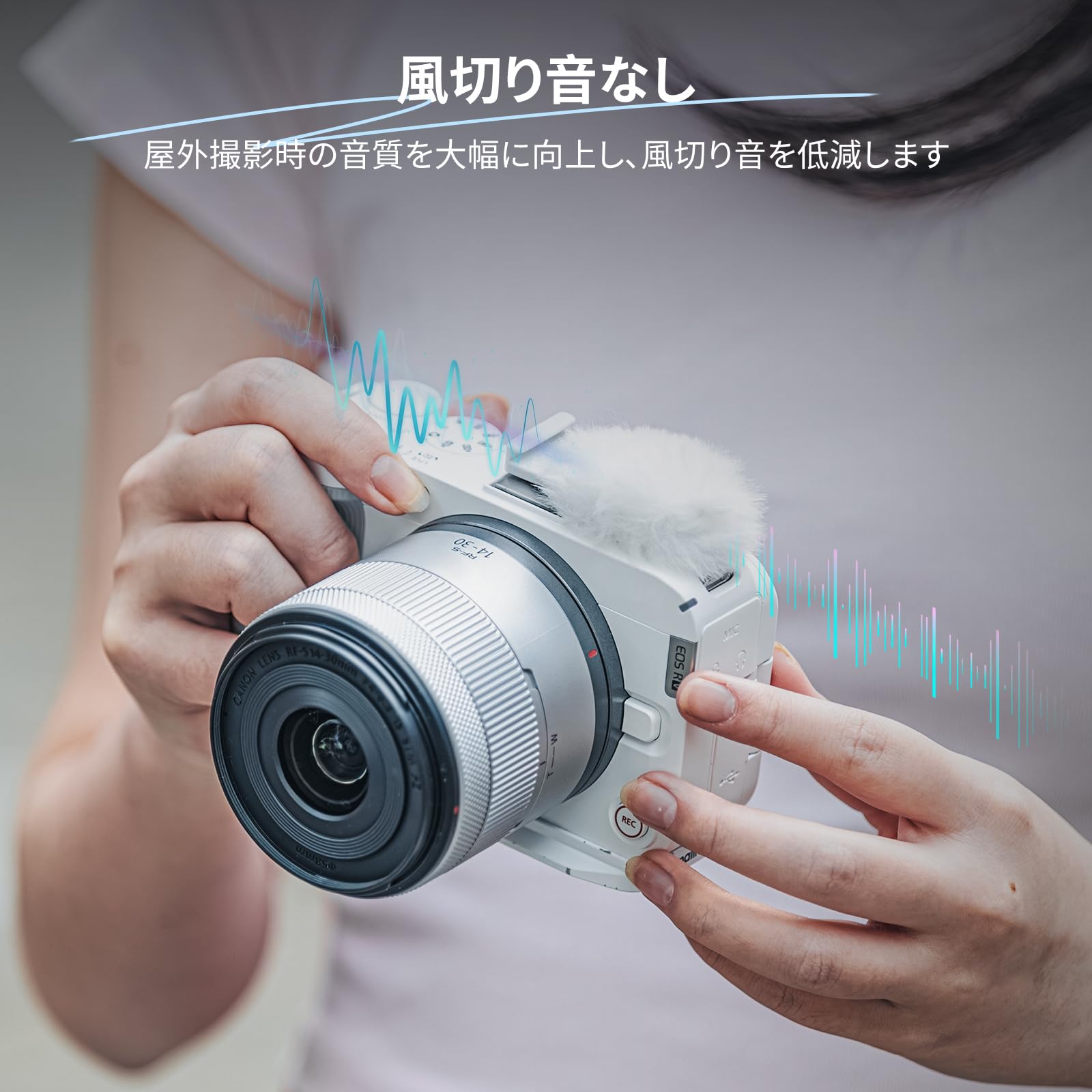 Amazon | SmallRig R50 V用 Canonに対応ファーリーウィンドスクリーン
