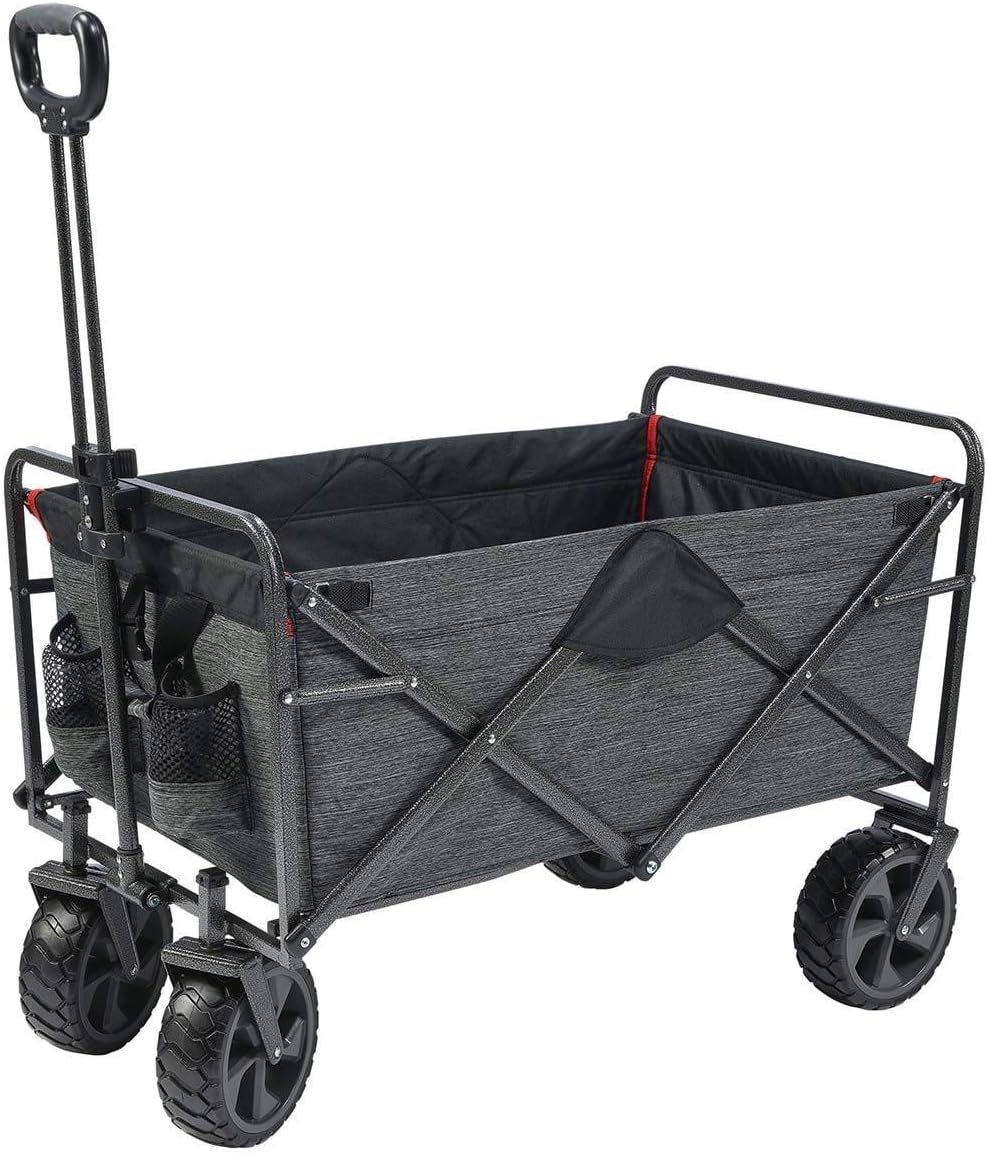 MacSports Mac Sports - Mac Sports Extra Long Folding Cargo Cart for Field Outdoor Use